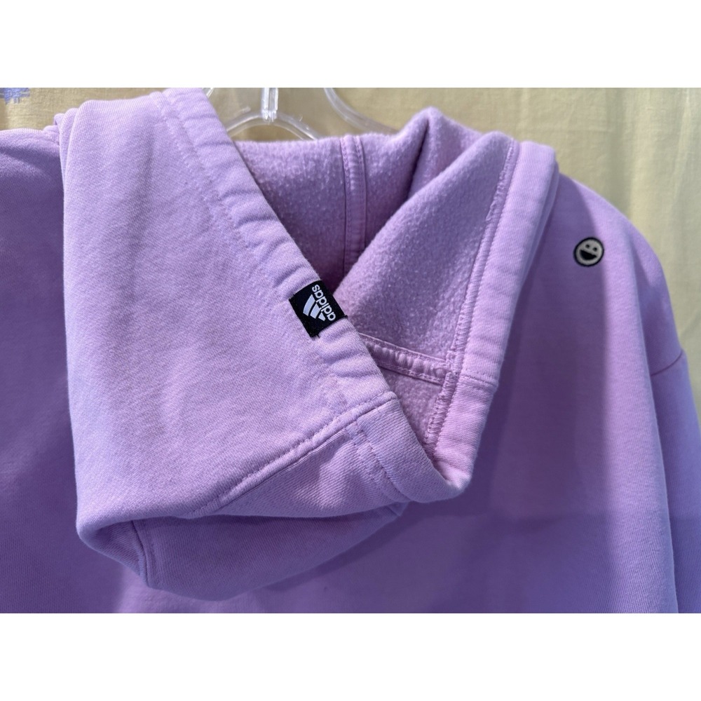 Adidas Men's Sweatshirt Emoji Hoodie Smiley Face Size Small Purple Pink 2XL - Picture 14 of 14